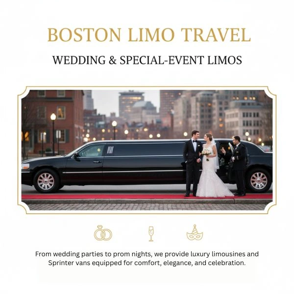 Wedding and special event limo service in boston